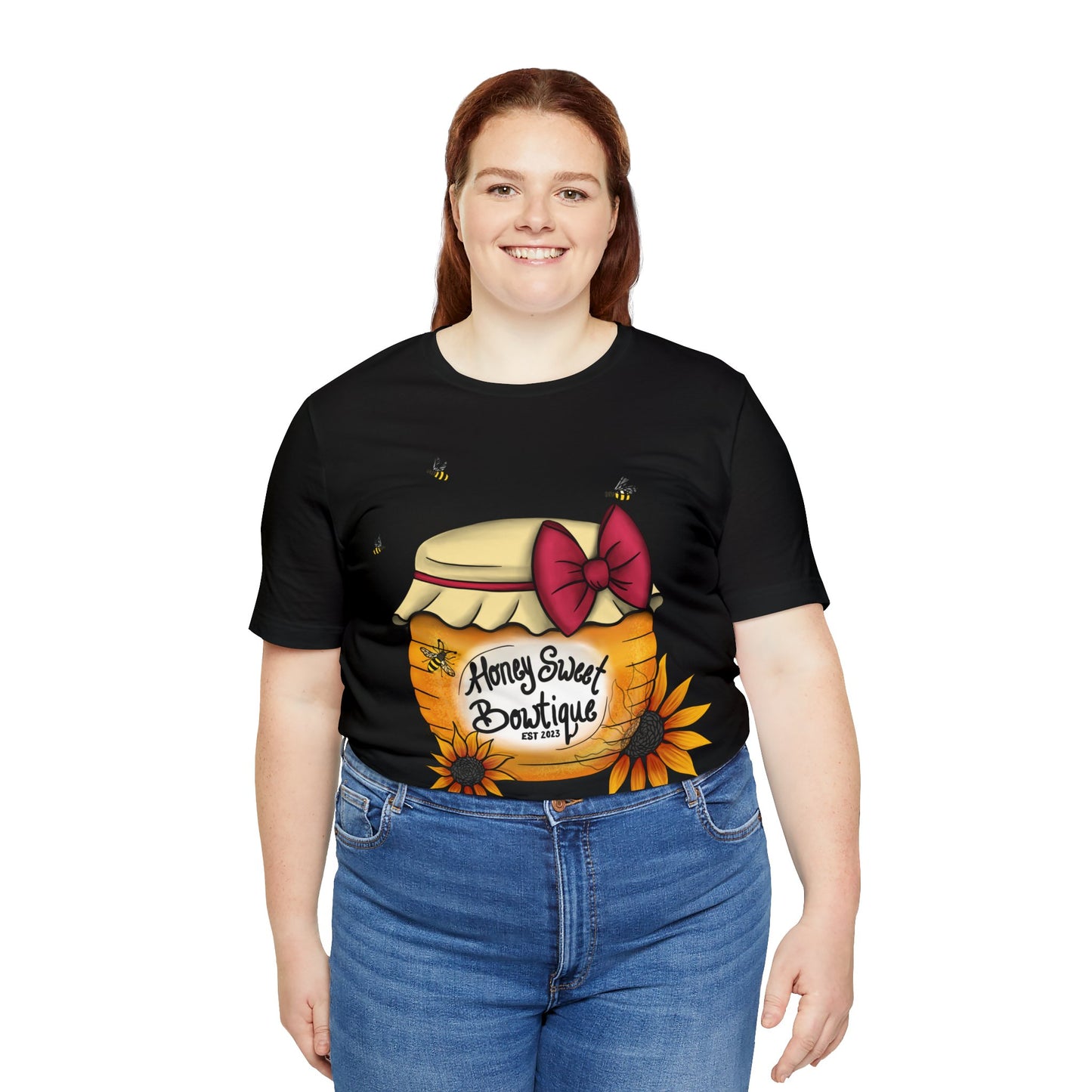 Honey Sweet Bowtique, Branded Unisex Jersey Short Sleeve Tee