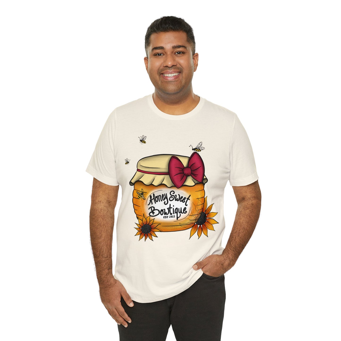 Honey Sweet Bowtique, Branded Unisex Jersey Short Sleeve Tee