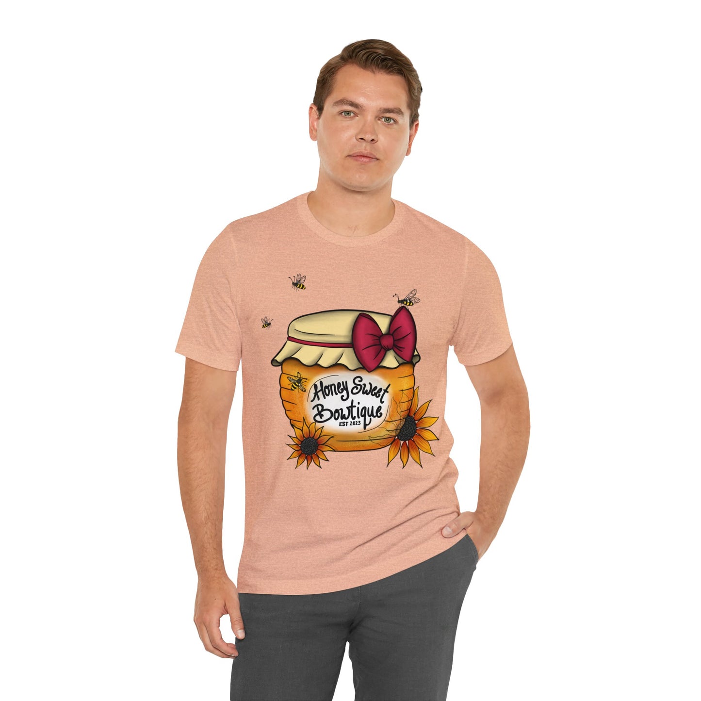 Honey Sweet Bowtique, Branded Unisex Jersey Short Sleeve Tee