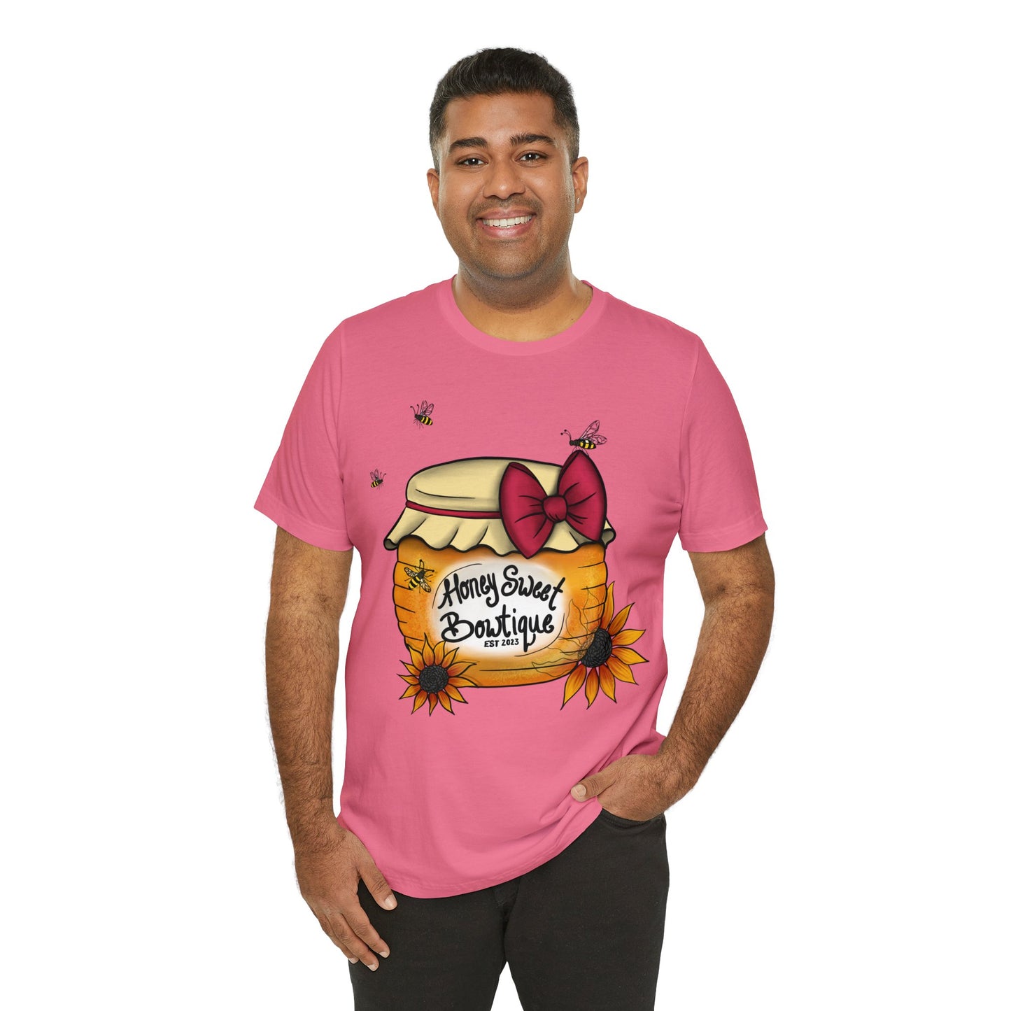 Honey Sweet Bowtique, Branded Unisex Jersey Short Sleeve Tee