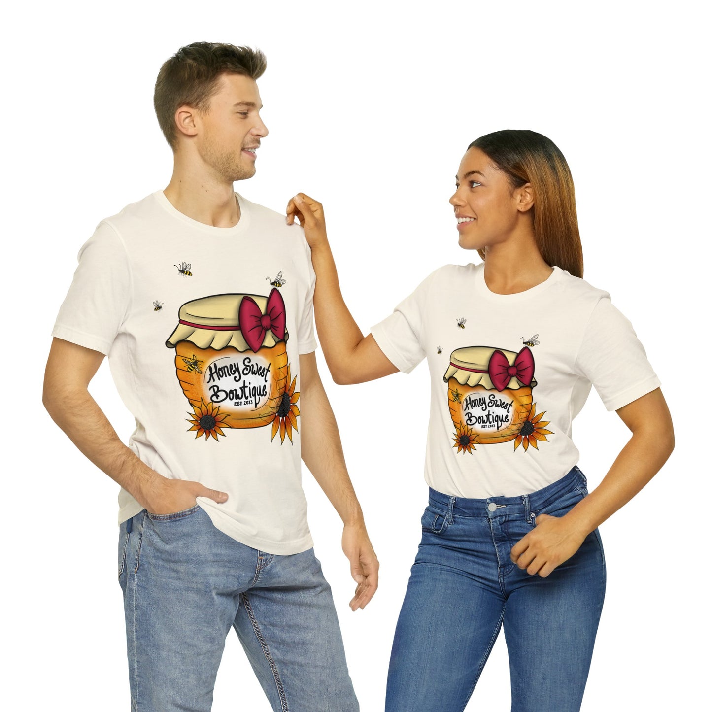 Honey Sweet Bowtique, Branded Unisex Jersey Short Sleeve Tee