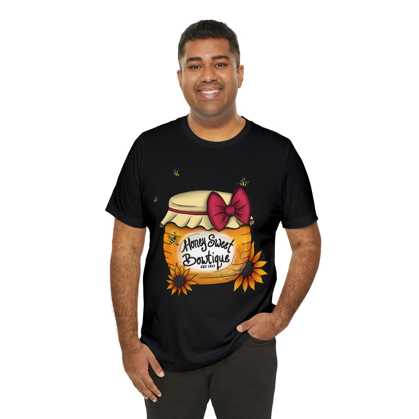 Honey Sweet Bowtique, Branded Unisex Jersey Short Sleeve Tee