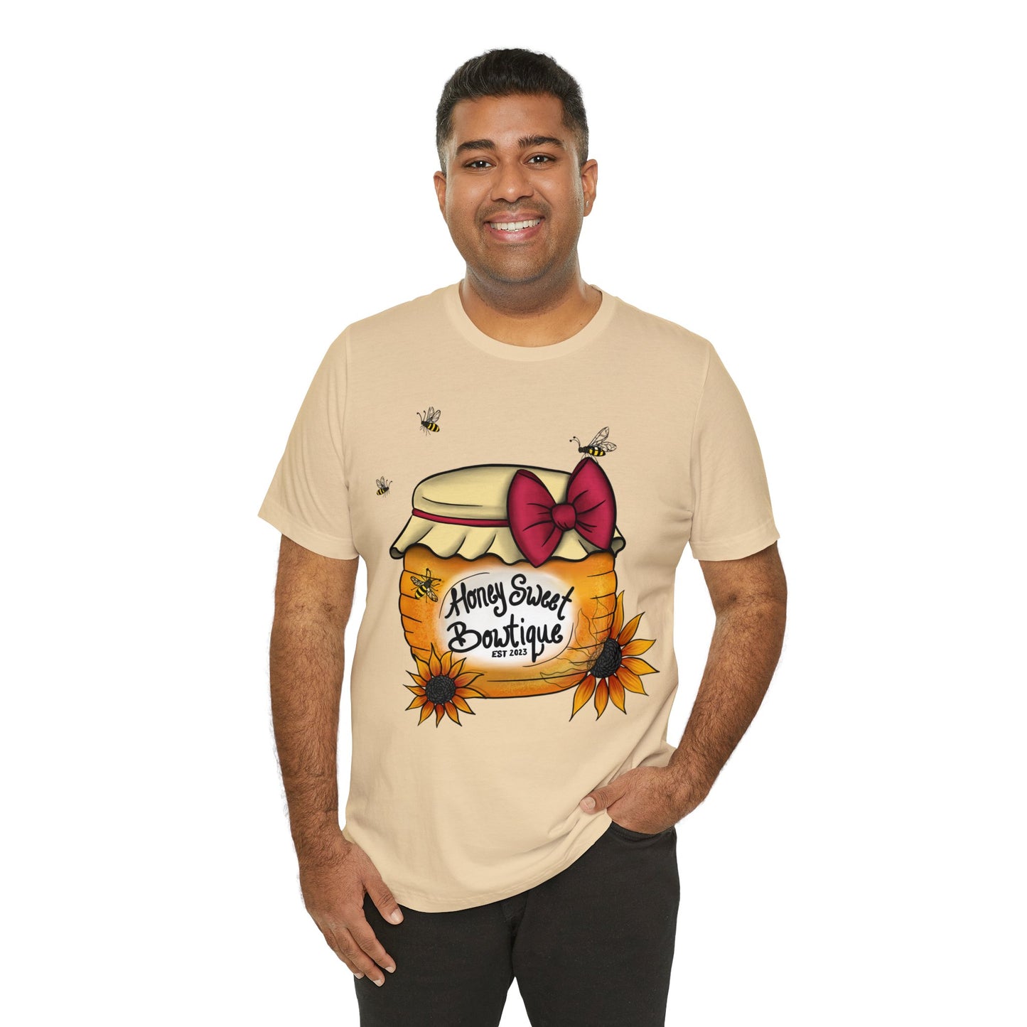 Honey Sweet Bowtique, Branded Unisex Jersey Short Sleeve Tee