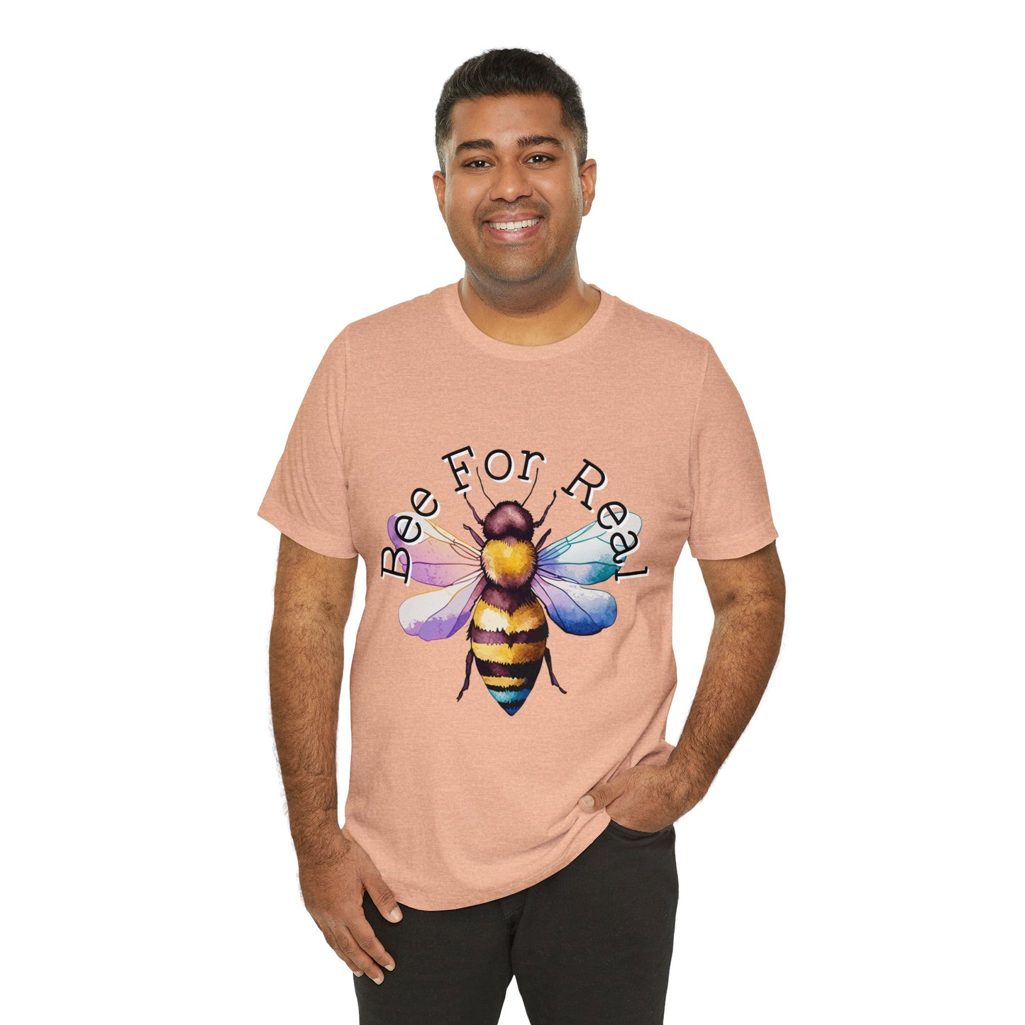 Bee For Real, Branded Unisex Jersey Short Sleeve Tee