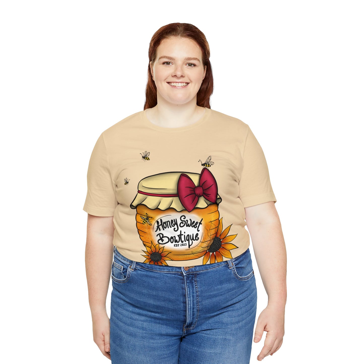 Honey Sweet Bowtique, Branded Unisex Jersey Short Sleeve Tee