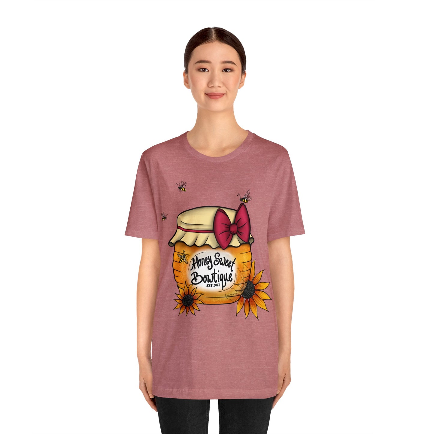 Honey Sweet Bowtique, Branded Unisex Jersey Short Sleeve Tee