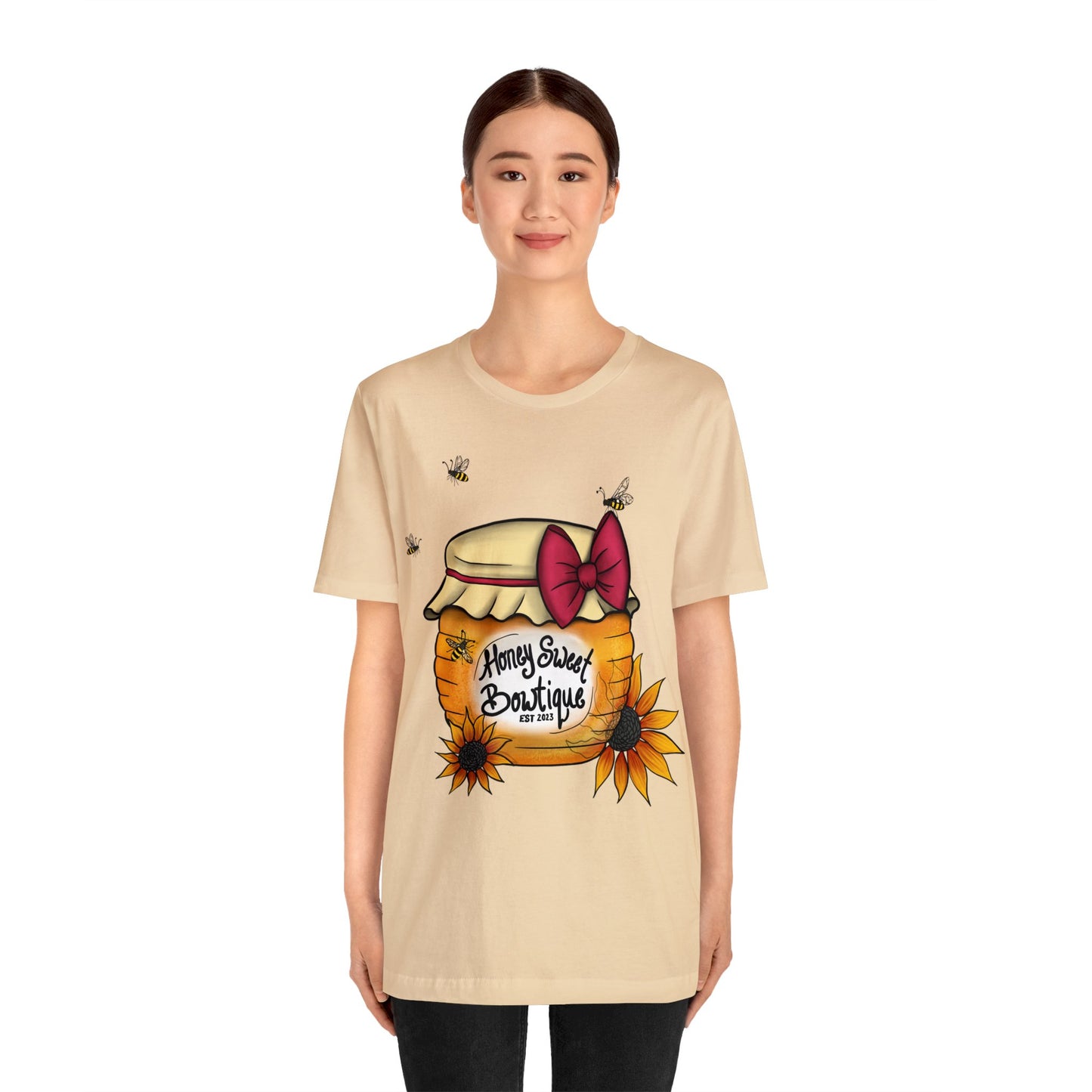 Honey Sweet Bowtique, Branded Unisex Jersey Short Sleeve Tee