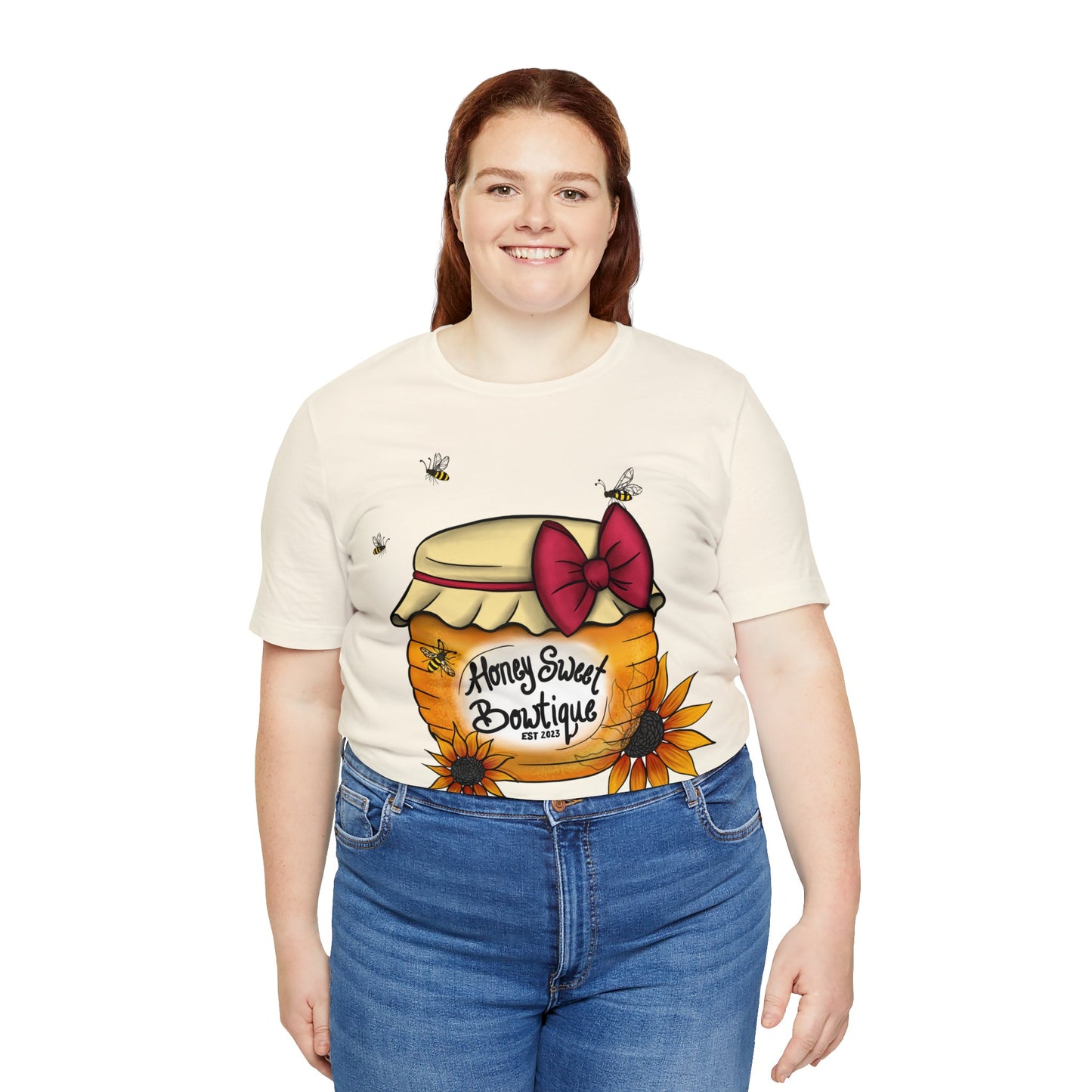 Honey Sweet Bowtique, Branded Unisex Jersey Short Sleeve Tee