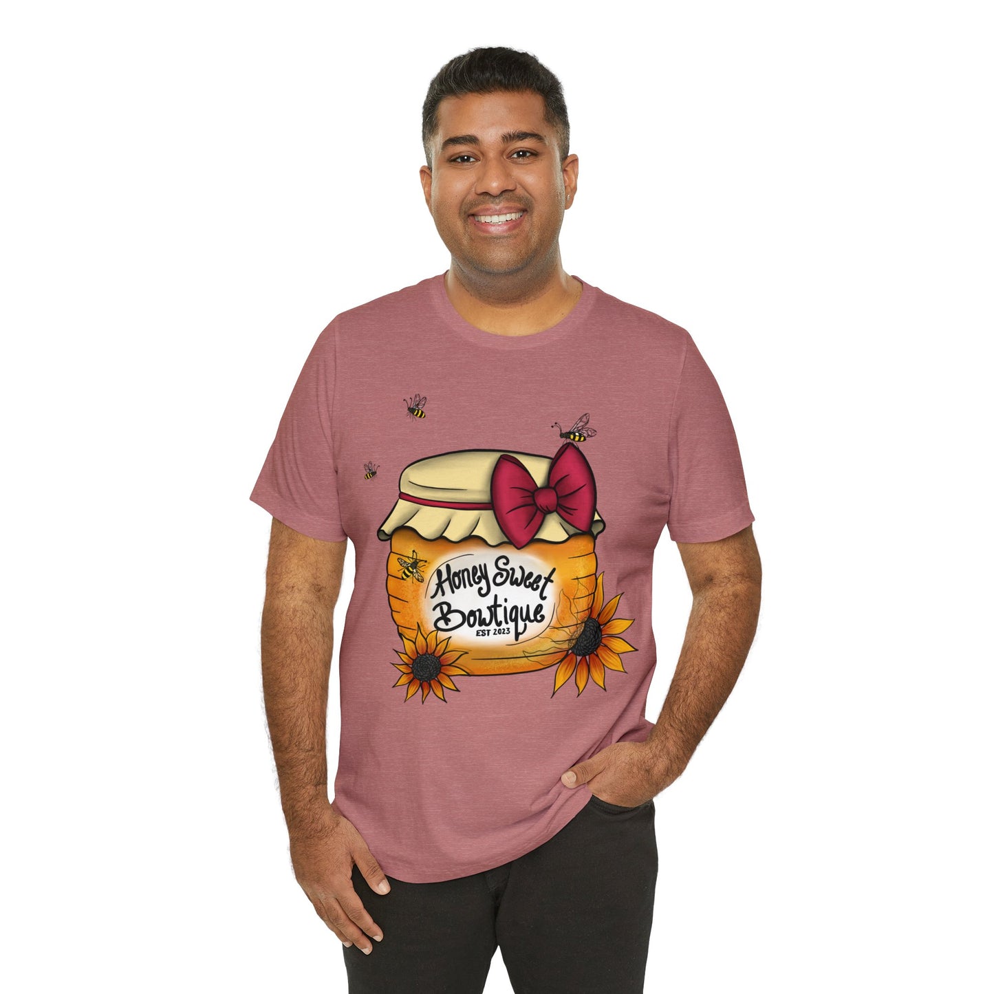 Honey Sweet Bowtique, Branded Unisex Jersey Short Sleeve Tee