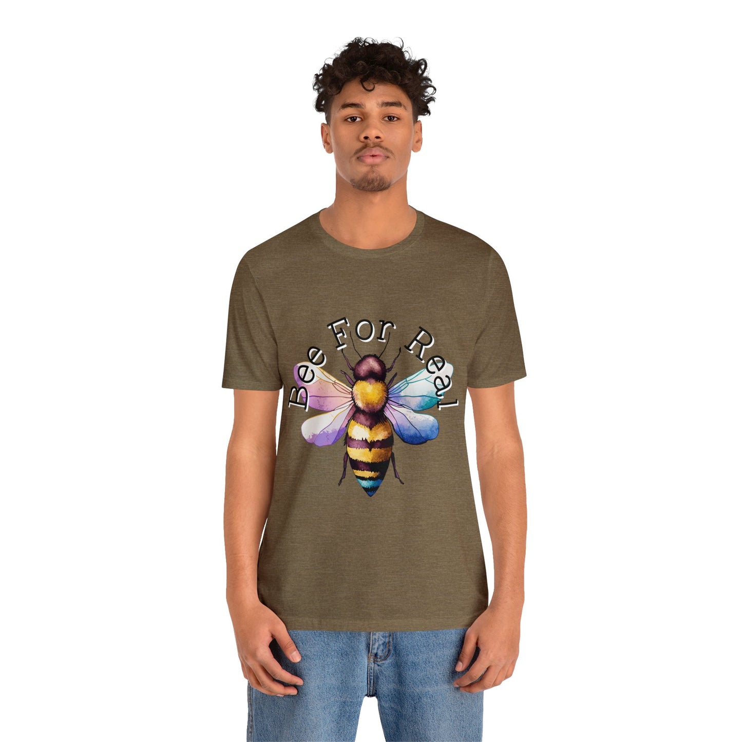 Bee For Real, Branded Unisex Jersey Short Sleeve Tee