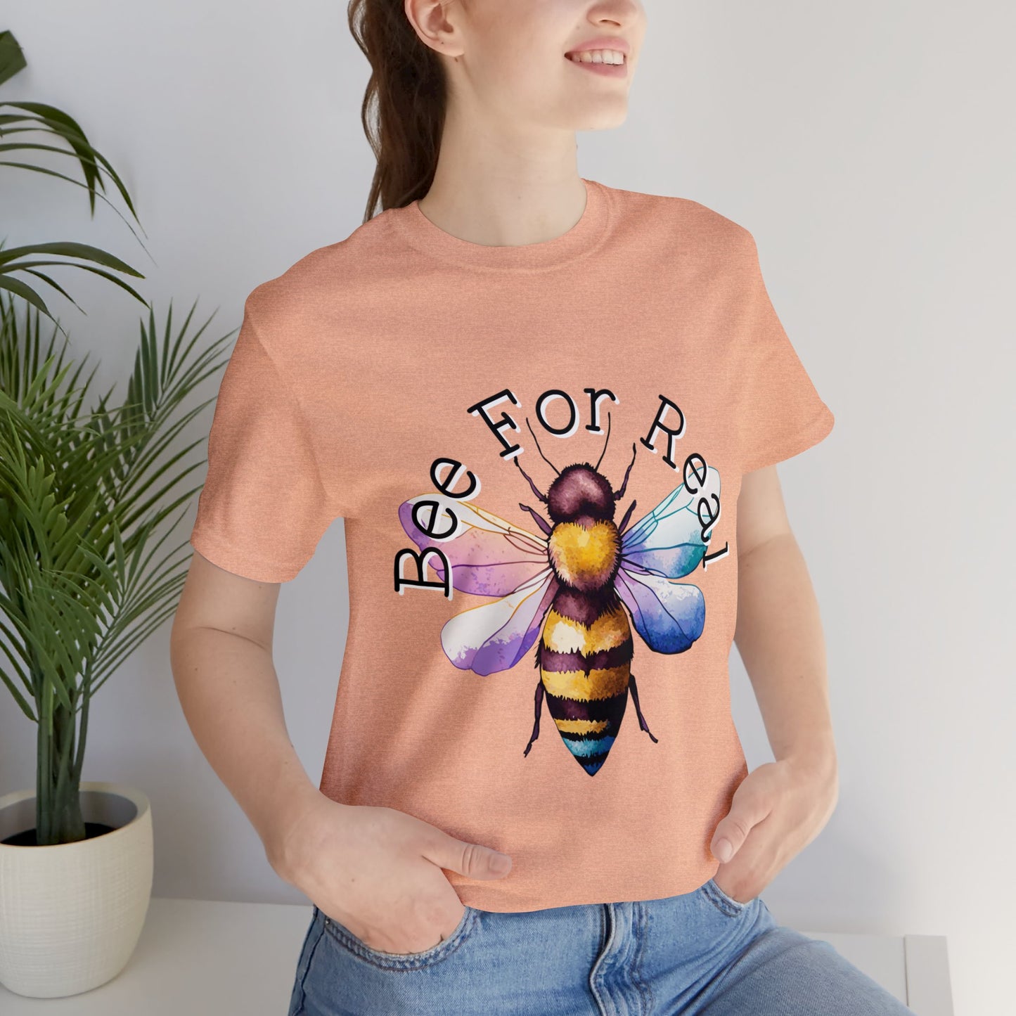 Bee For Real, Branded Unisex Jersey Short Sleeve Tee