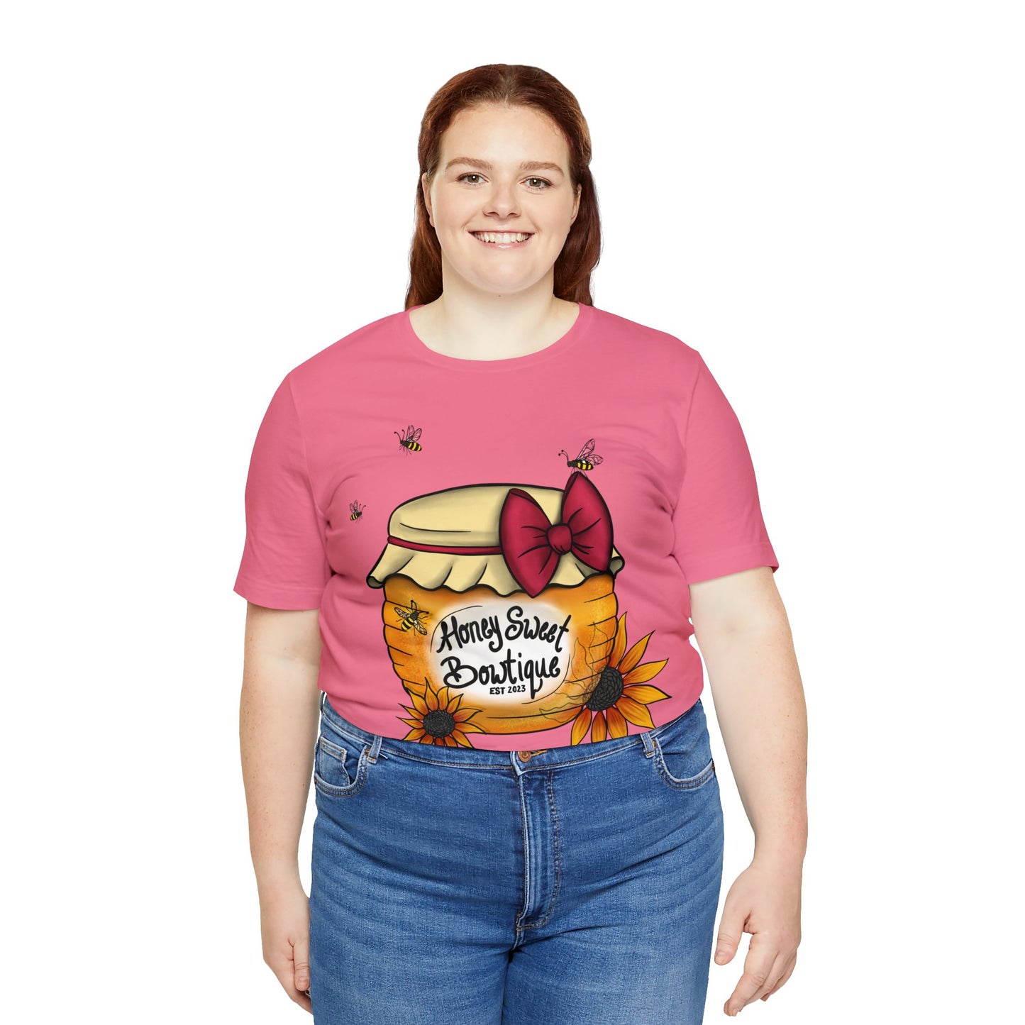 Honey Sweet Bowtique, Branded Unisex Jersey Short Sleeve Tee