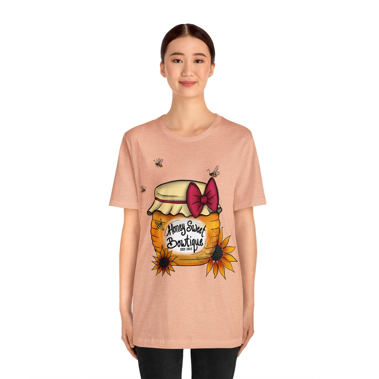 Honey Sweet Bowtique, Branded Unisex Jersey Short Sleeve Tee