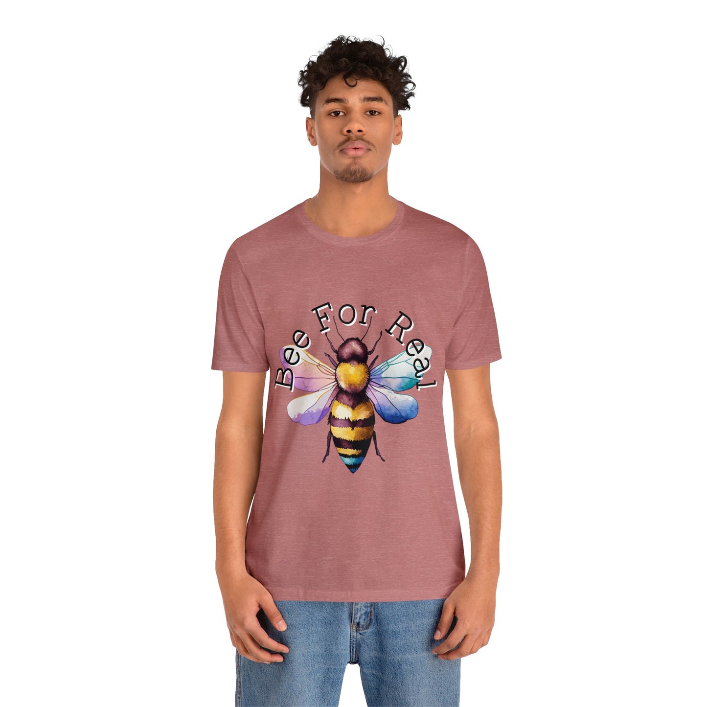 Bee For Real, Branded Unisex Jersey Short Sleeve Tee