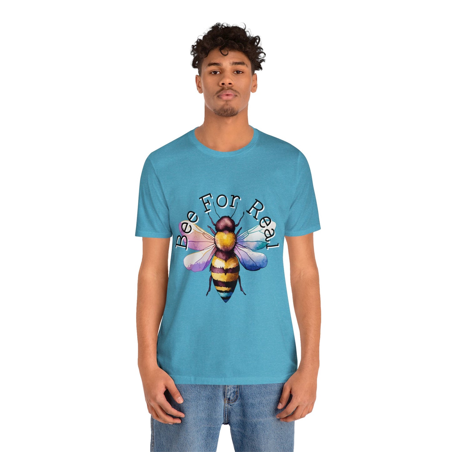 Bee For Real, Branded Unisex Jersey Short Sleeve Tee