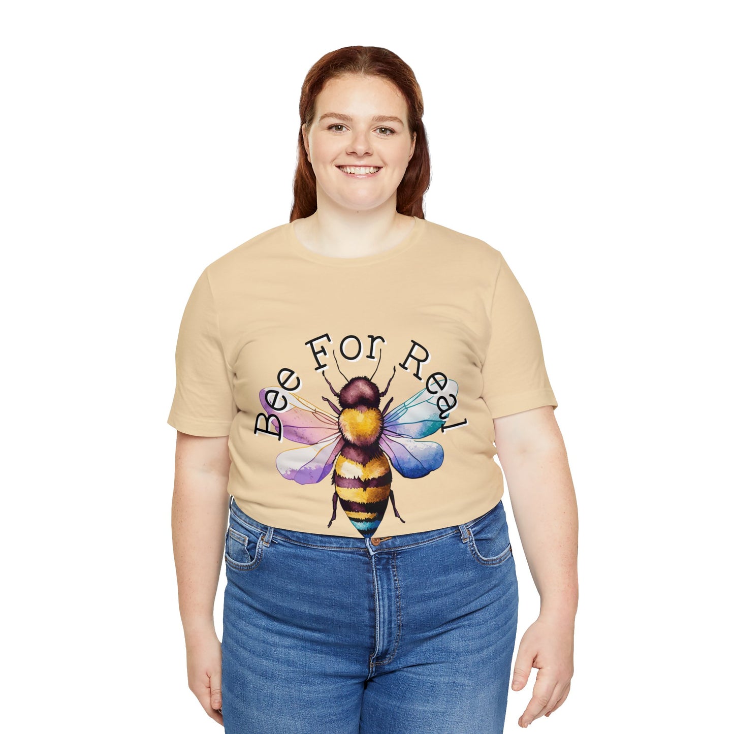 Bee For Real, Branded Unisex Jersey Short Sleeve Tee