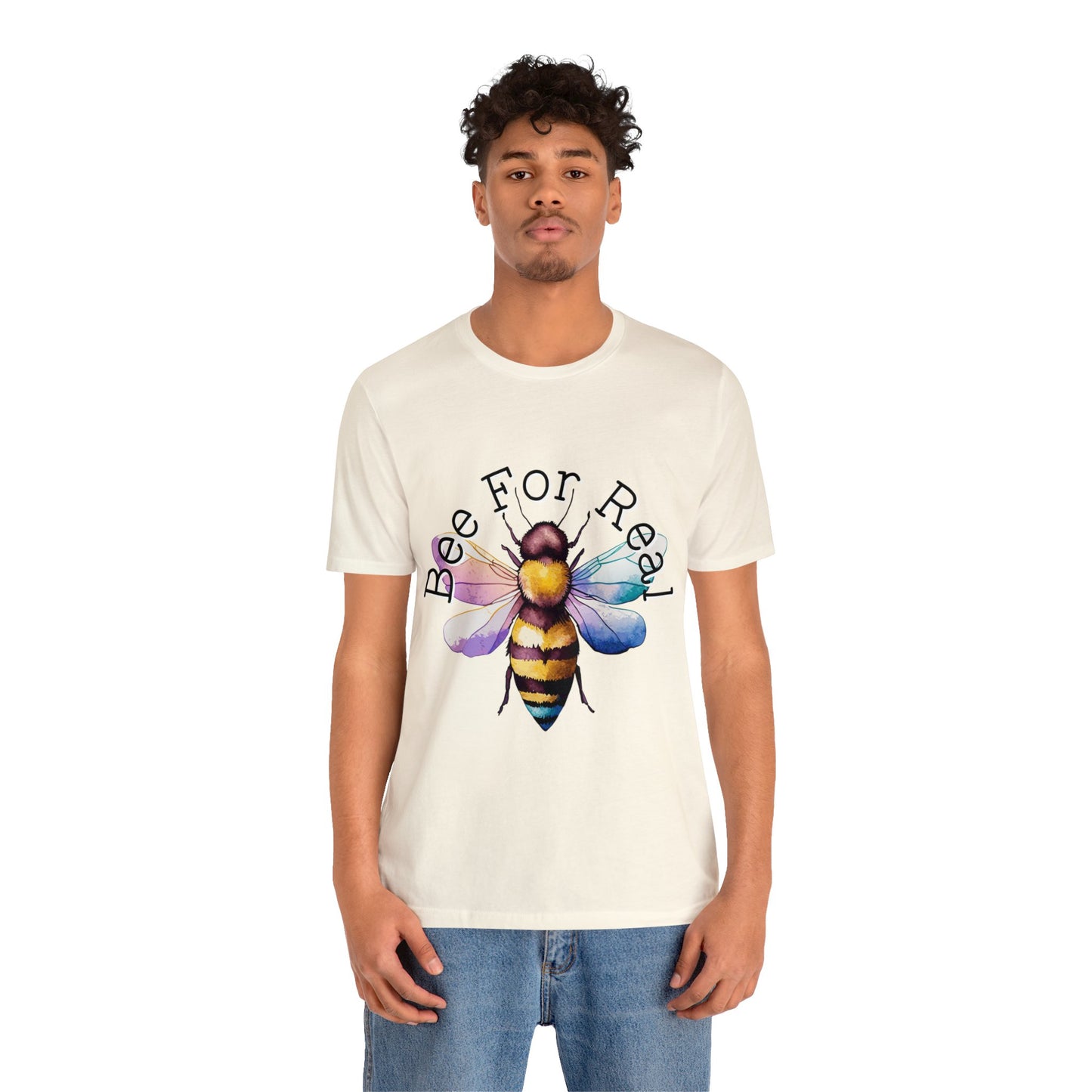 Bee For Real, Branded Unisex Jersey Short Sleeve Tee