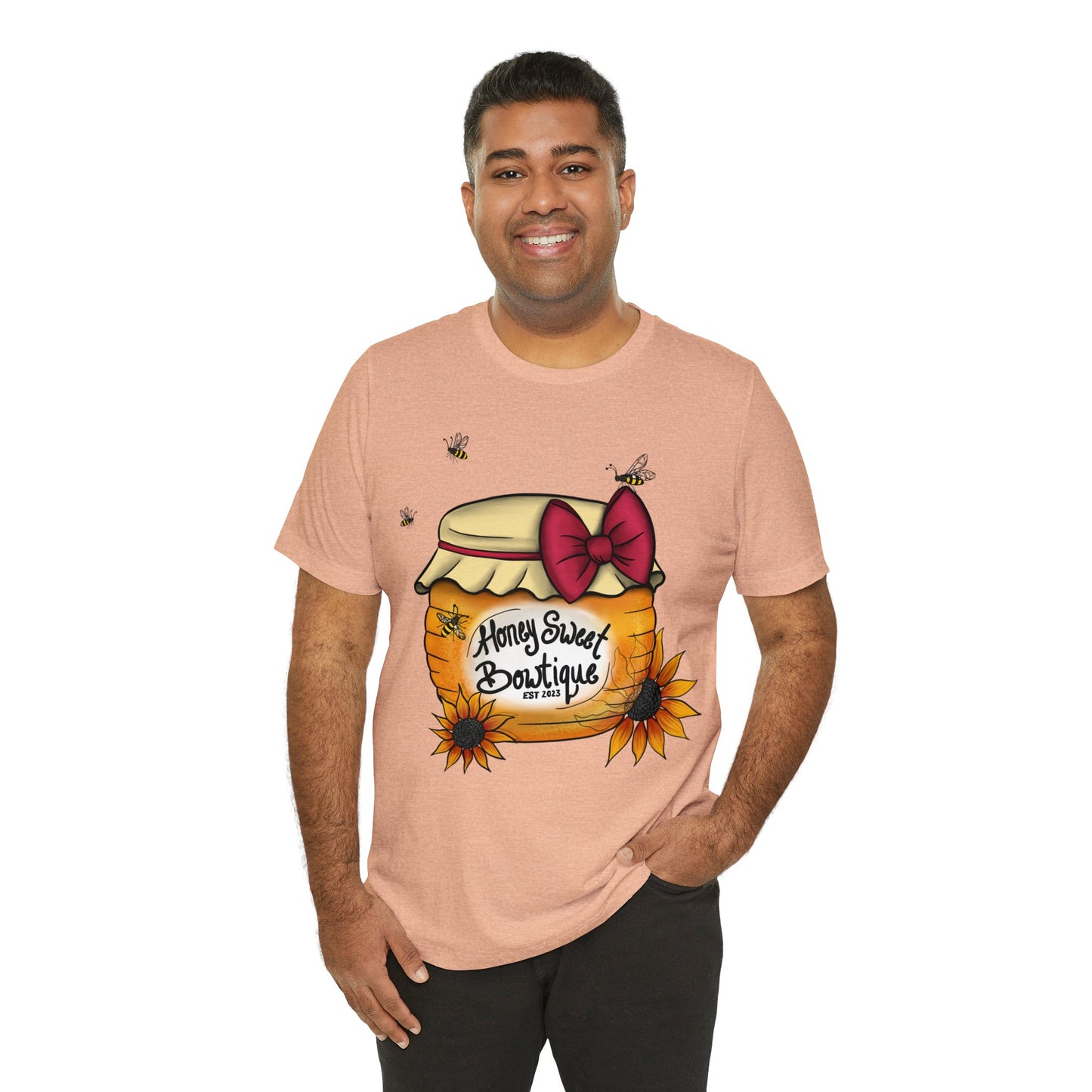 Honey Sweet Bowtique, Branded Unisex Jersey Short Sleeve Tee