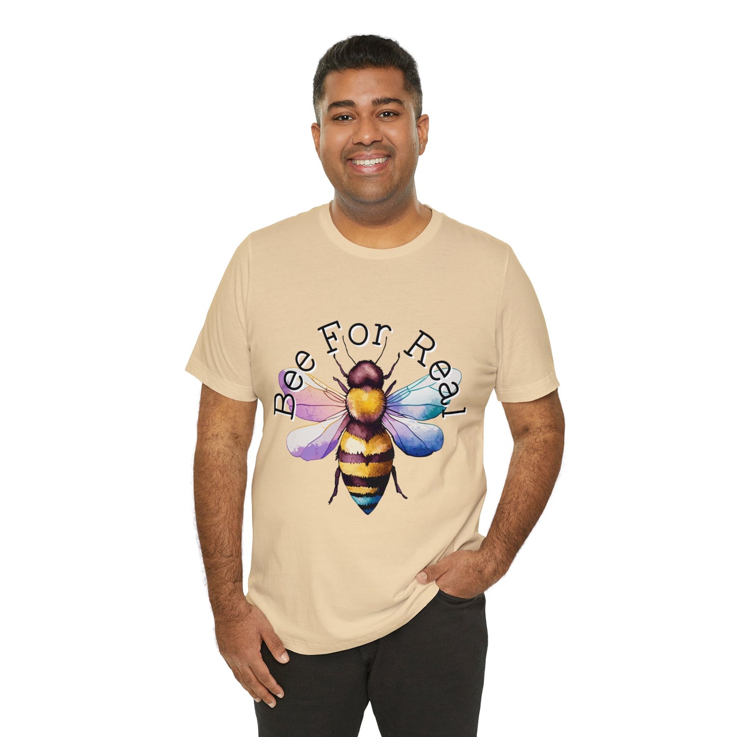 Bee For Real, Branded Unisex Jersey Short Sleeve Tee