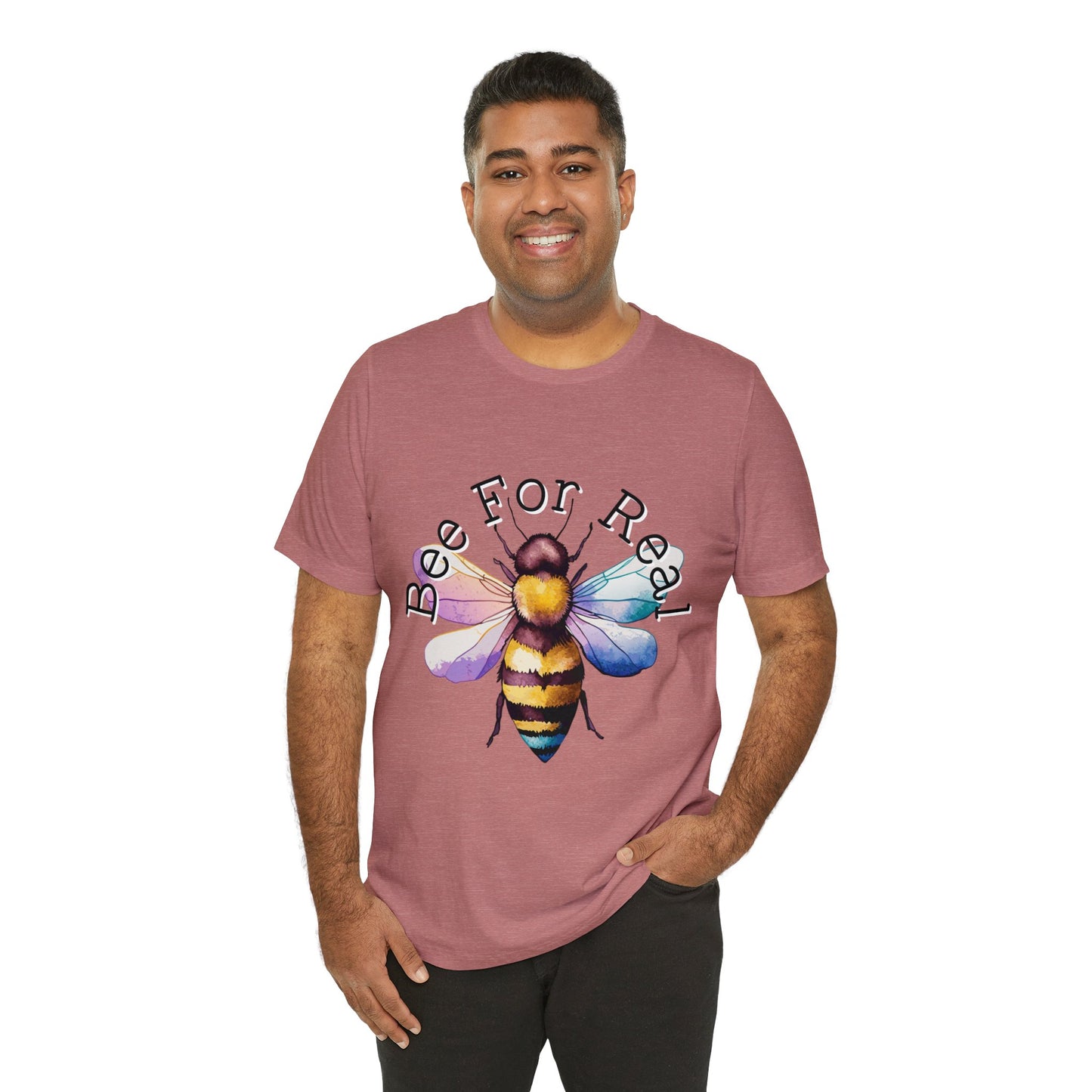 Bee For Real, Branded Unisex Jersey Short Sleeve Tee