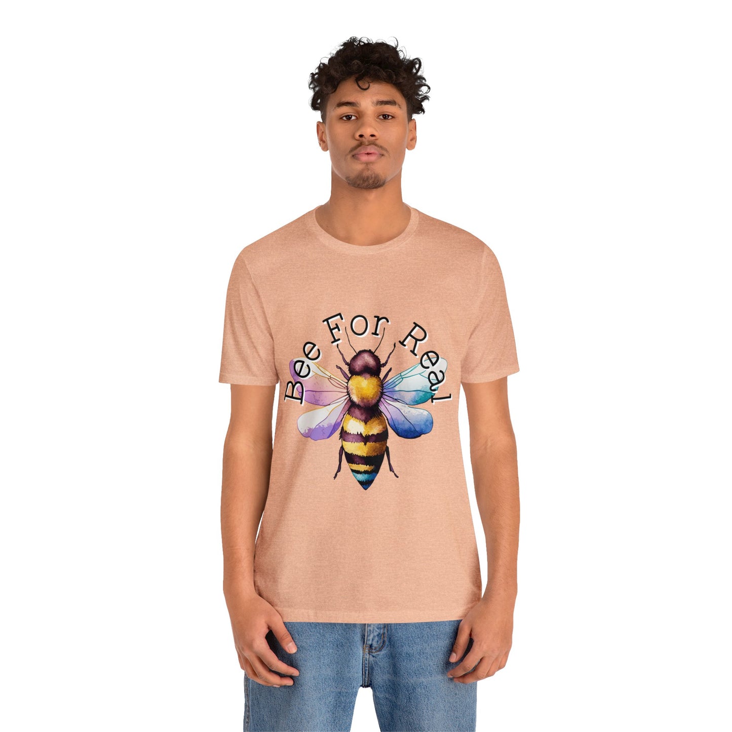 Bee For Real, Branded Unisex Jersey Short Sleeve Tee