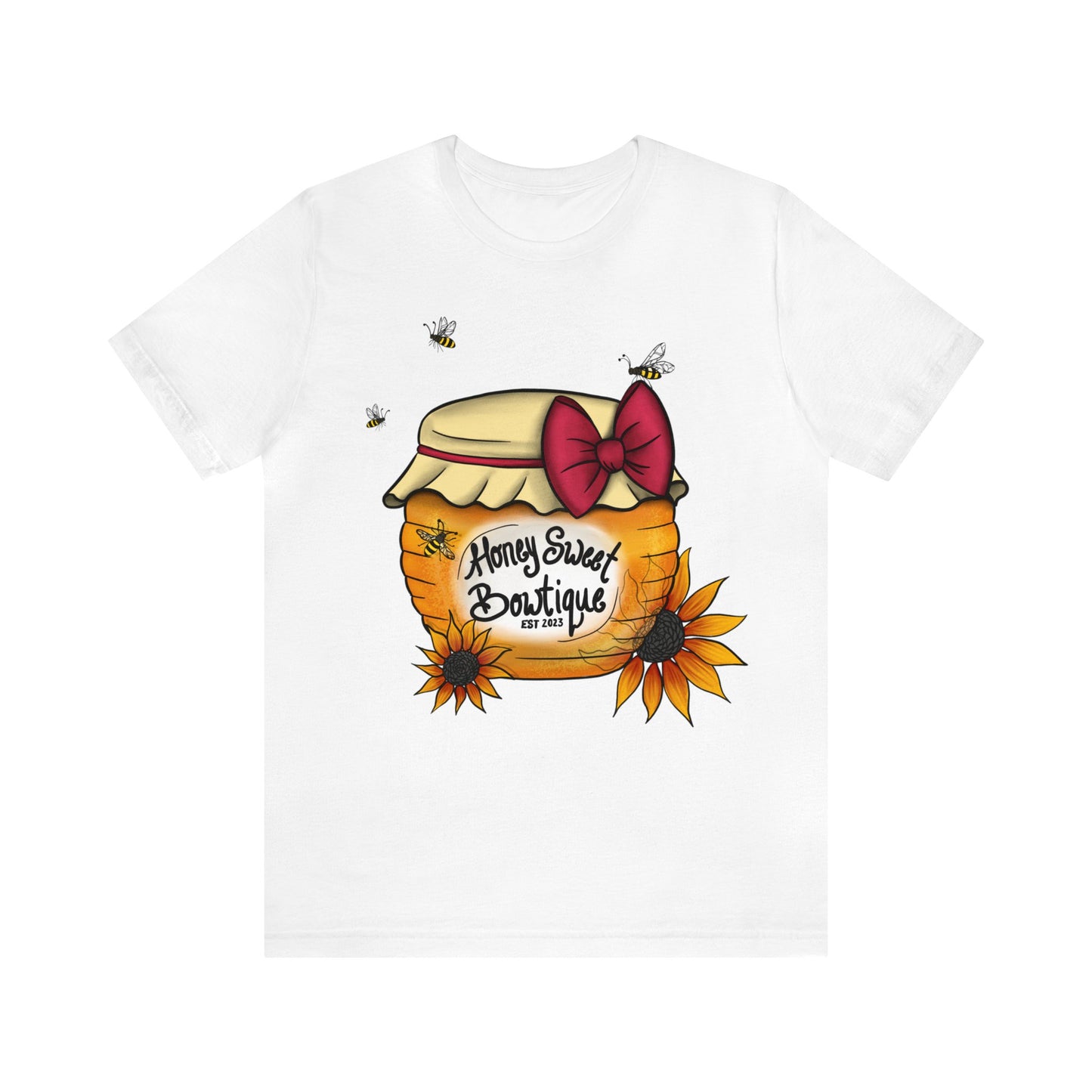 Honey Sweet Bowtique, Branded Unisex Jersey Short Sleeve Tee