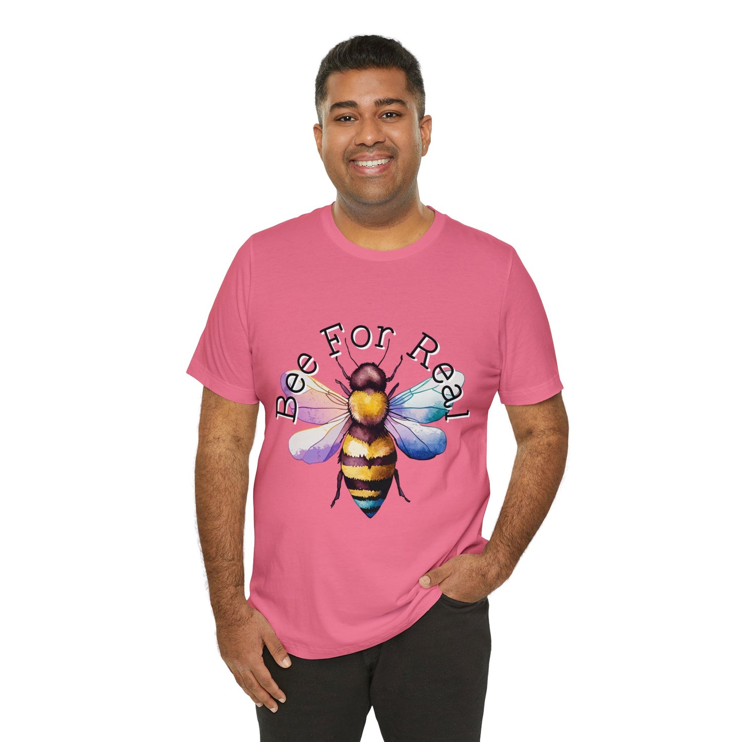 Bee For Real, Branded Unisex Jersey Short Sleeve Tee