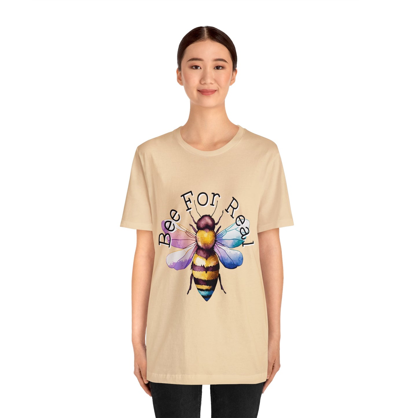 Bee For Real, Branded Unisex Jersey Short Sleeve Tee