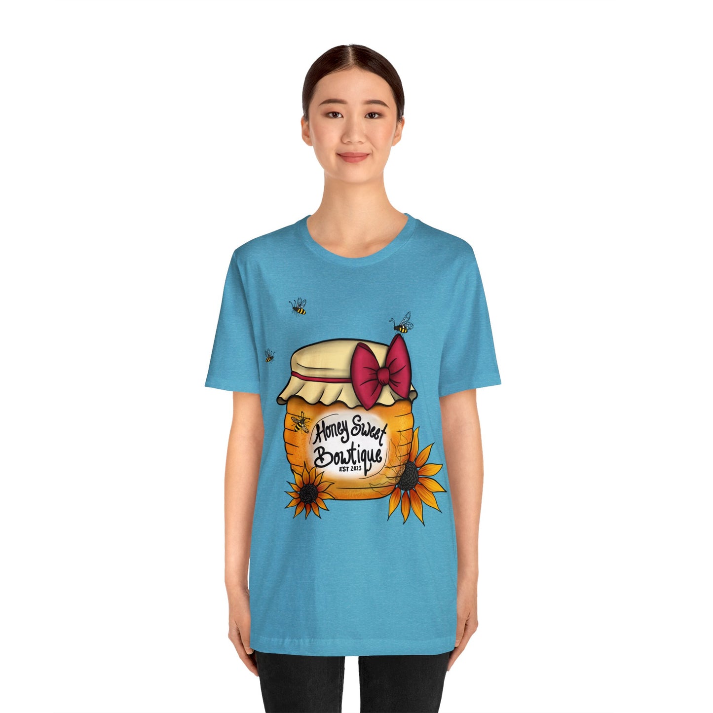 Honey Sweet Bowtique, Branded Unisex Jersey Short Sleeve Tee