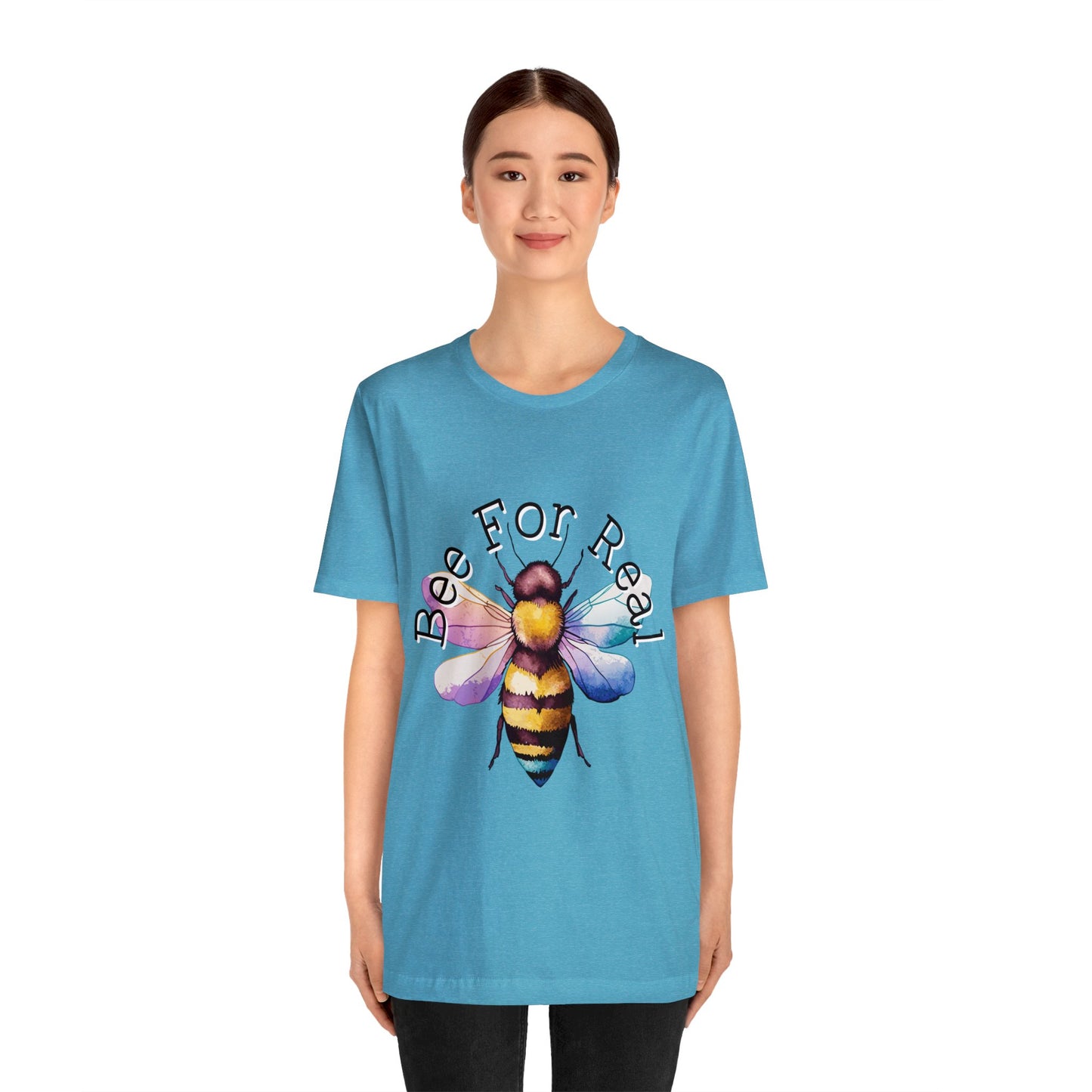 Bee For Real, Branded Unisex Jersey Short Sleeve Tee