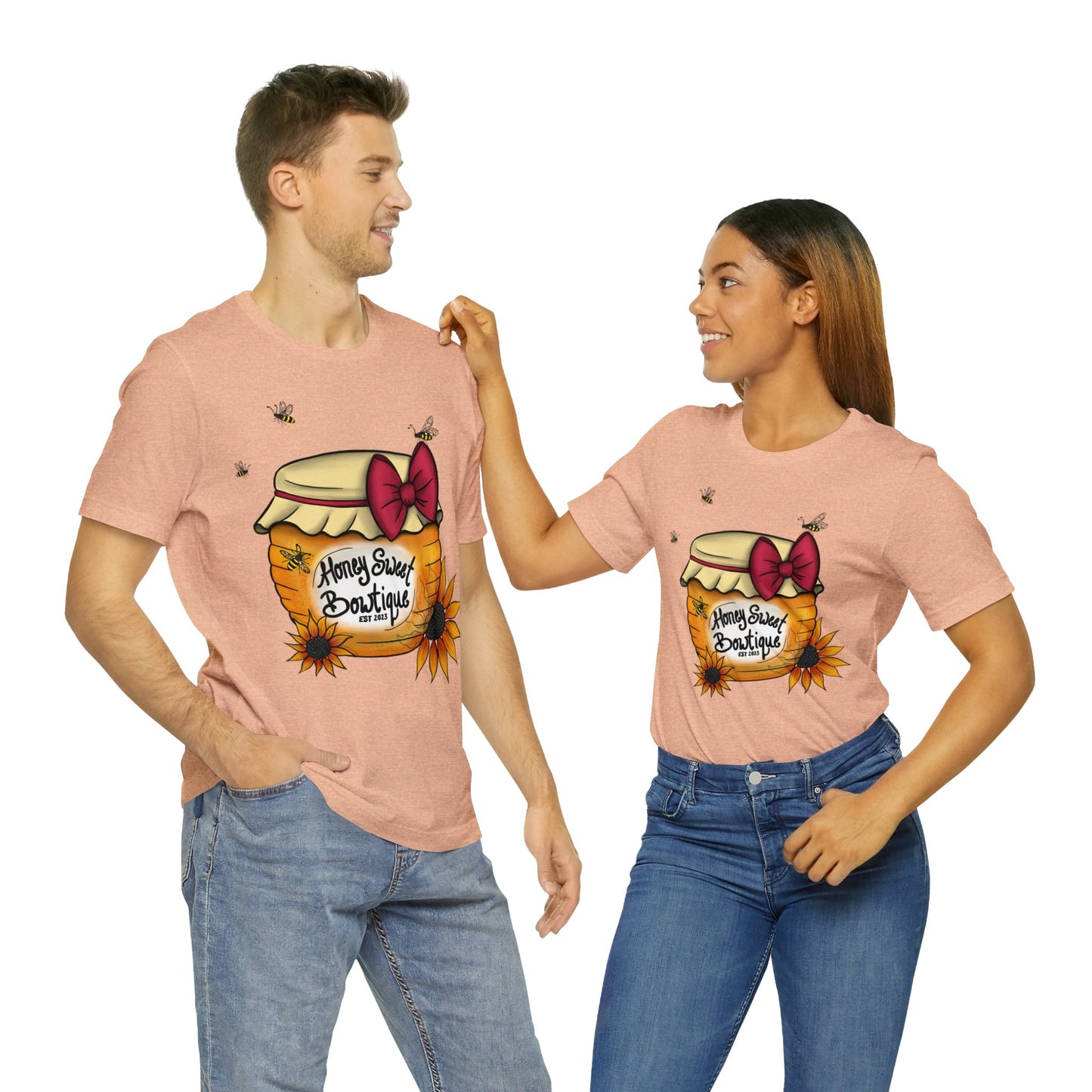 Honey Sweet Bowtique, Branded Unisex Jersey Short Sleeve Tee