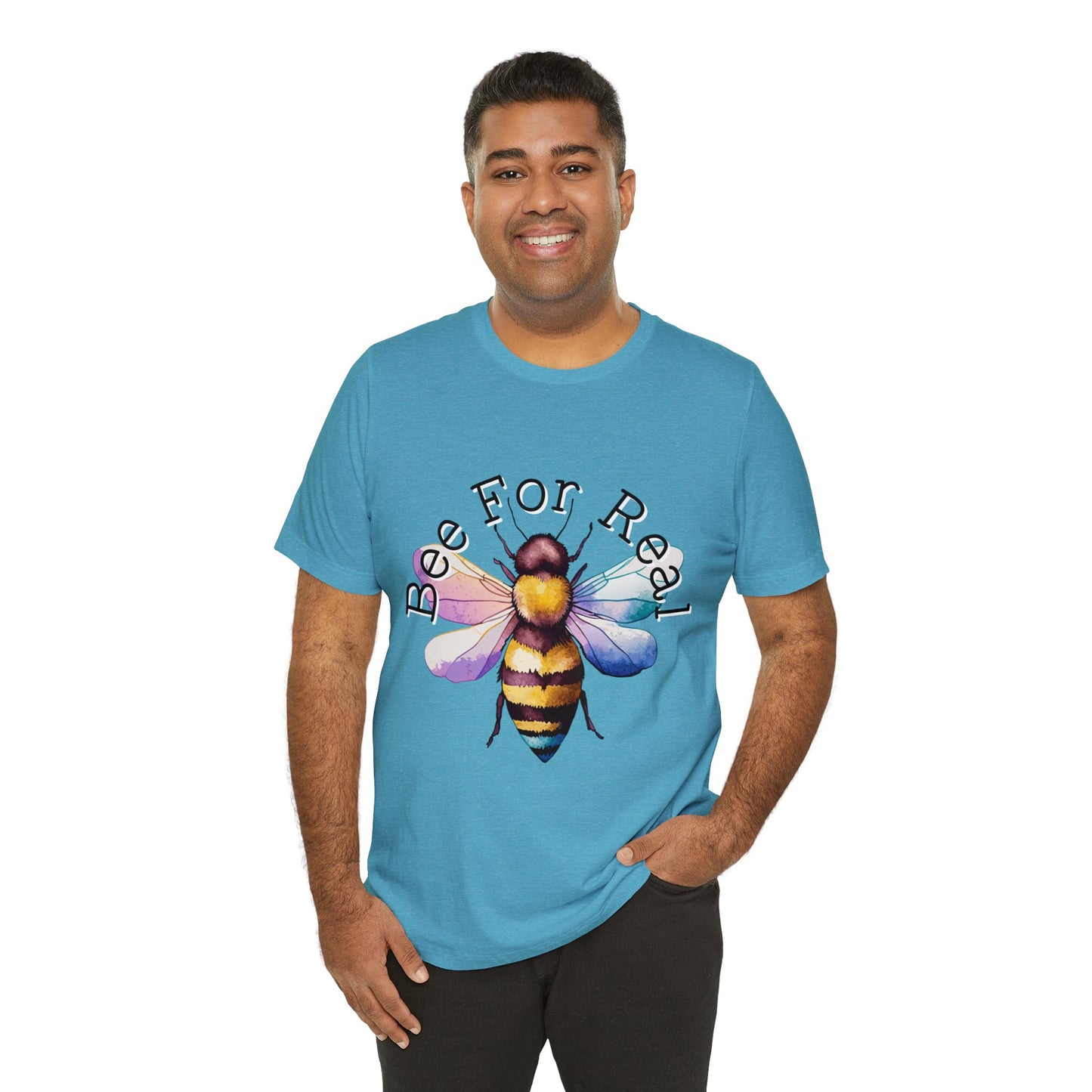 Bee For Real, Branded Unisex Jersey Short Sleeve Tee