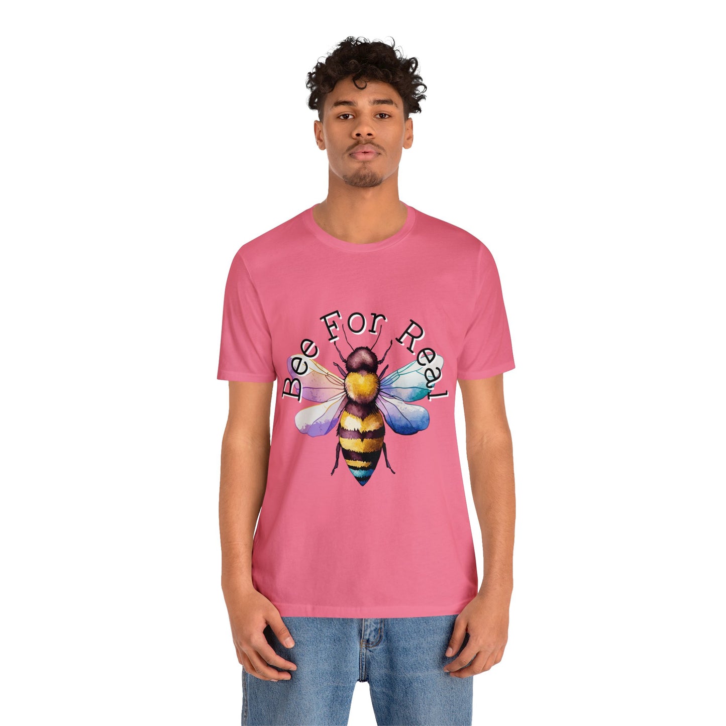 Bee For Real, Branded Unisex Jersey Short Sleeve Tee