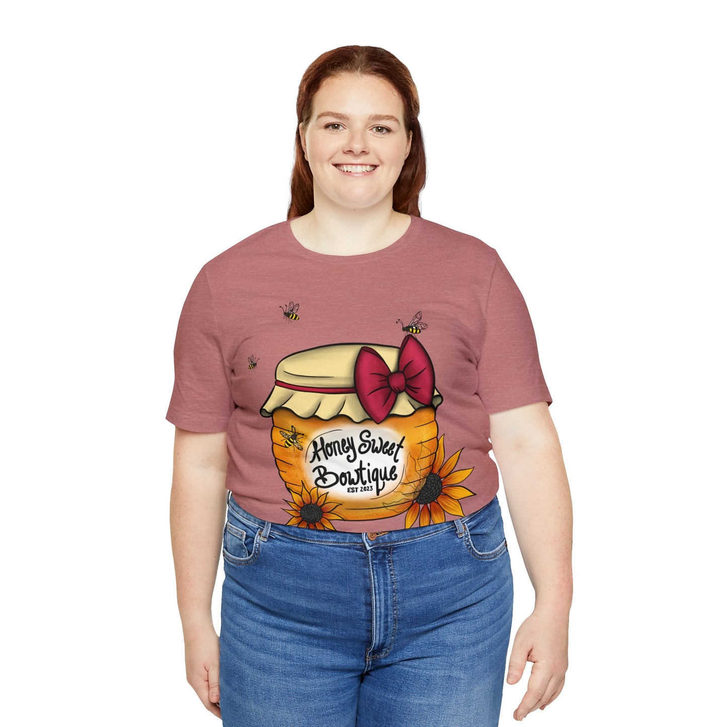 Honey Sweet Bowtique, Branded Unisex Jersey Short Sleeve Tee