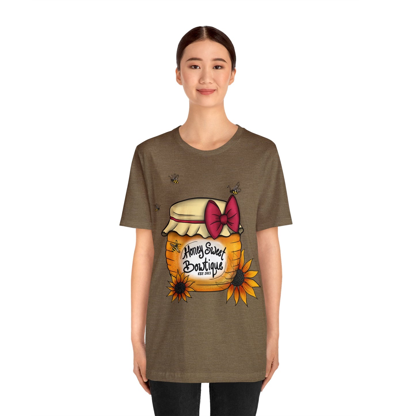 Honey Sweet Bowtique, Branded Unisex Jersey Short Sleeve Tee