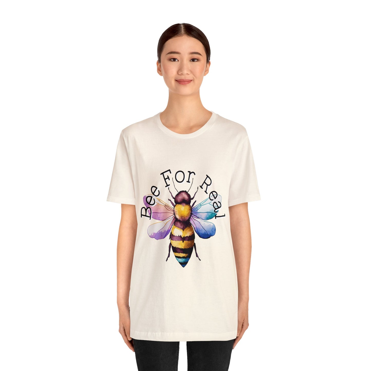 Bee For Real, Branded Unisex Jersey Short Sleeve Tee