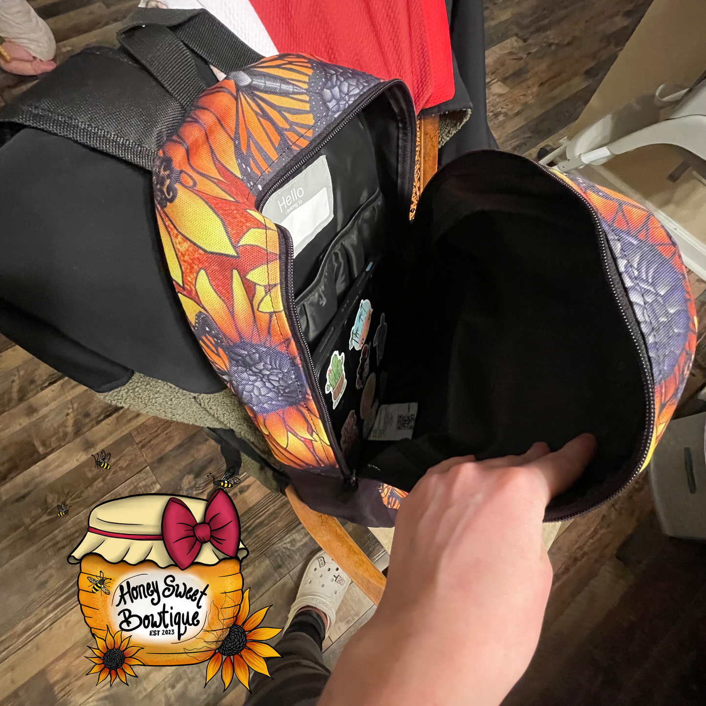 Sunflowers and Monarch Butterflies Backpack